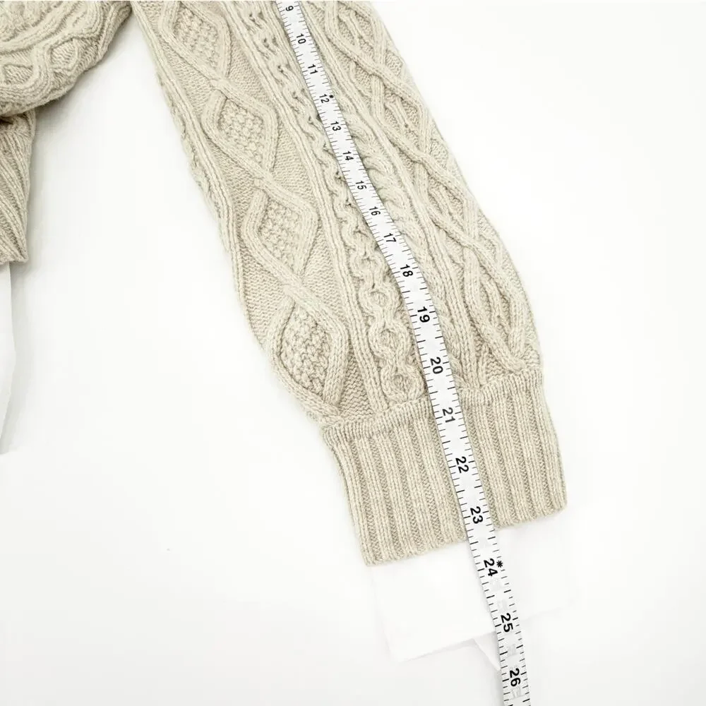 JONATHAN SIMKHAI Davina Patchwork Cardigan Jacket in Bone Multi M - Picture 12 of 12